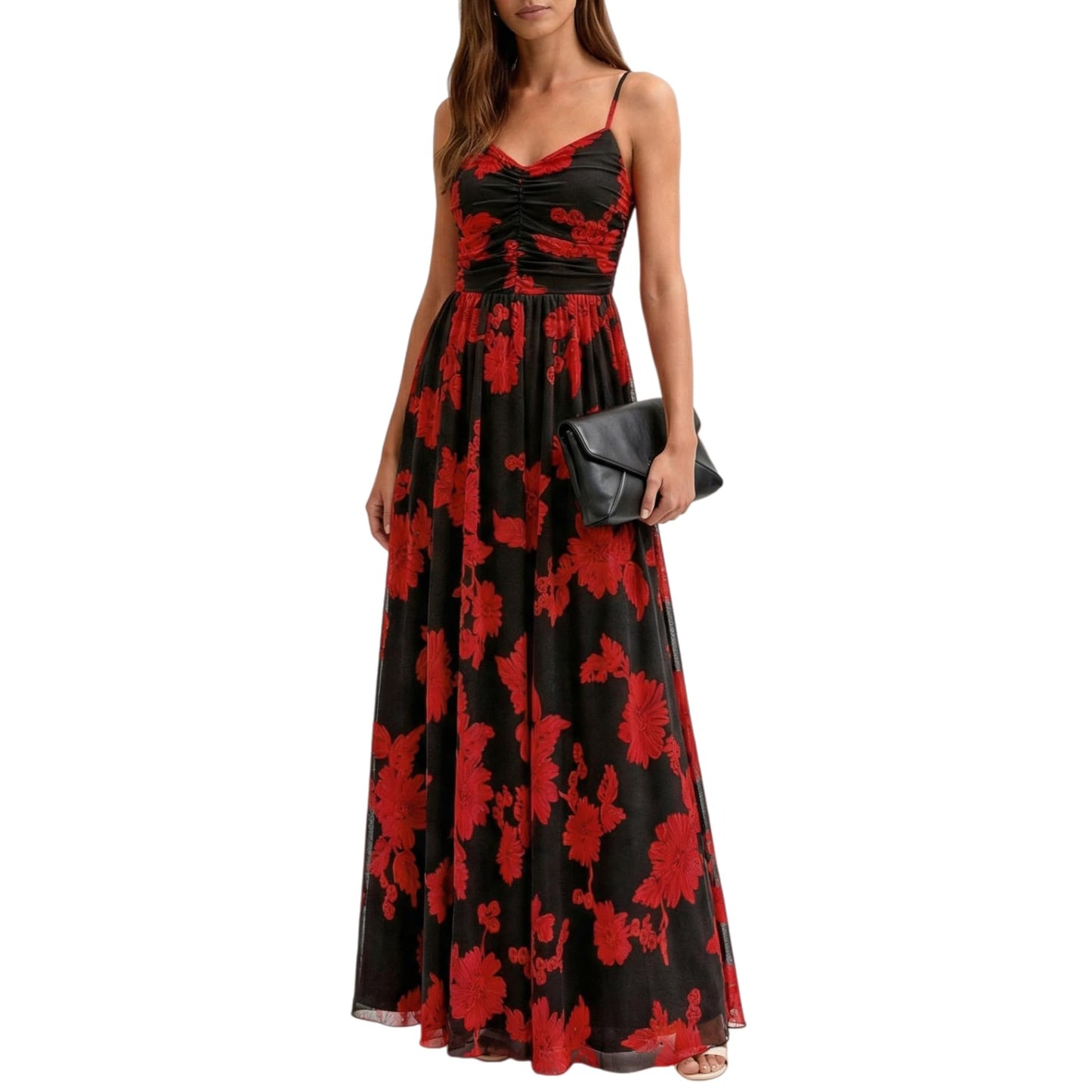 2026 Cocktail Dresses for Wedding Guest Spring Summer Floral Maxi Spaghetti Strap Beach Vacation Boho Club Party
