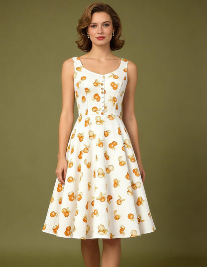 Belle Poque 1950s Vintage Dress for Women Sleeveless Homecoming Dresses Cocktail Party A-Line Summer Dress