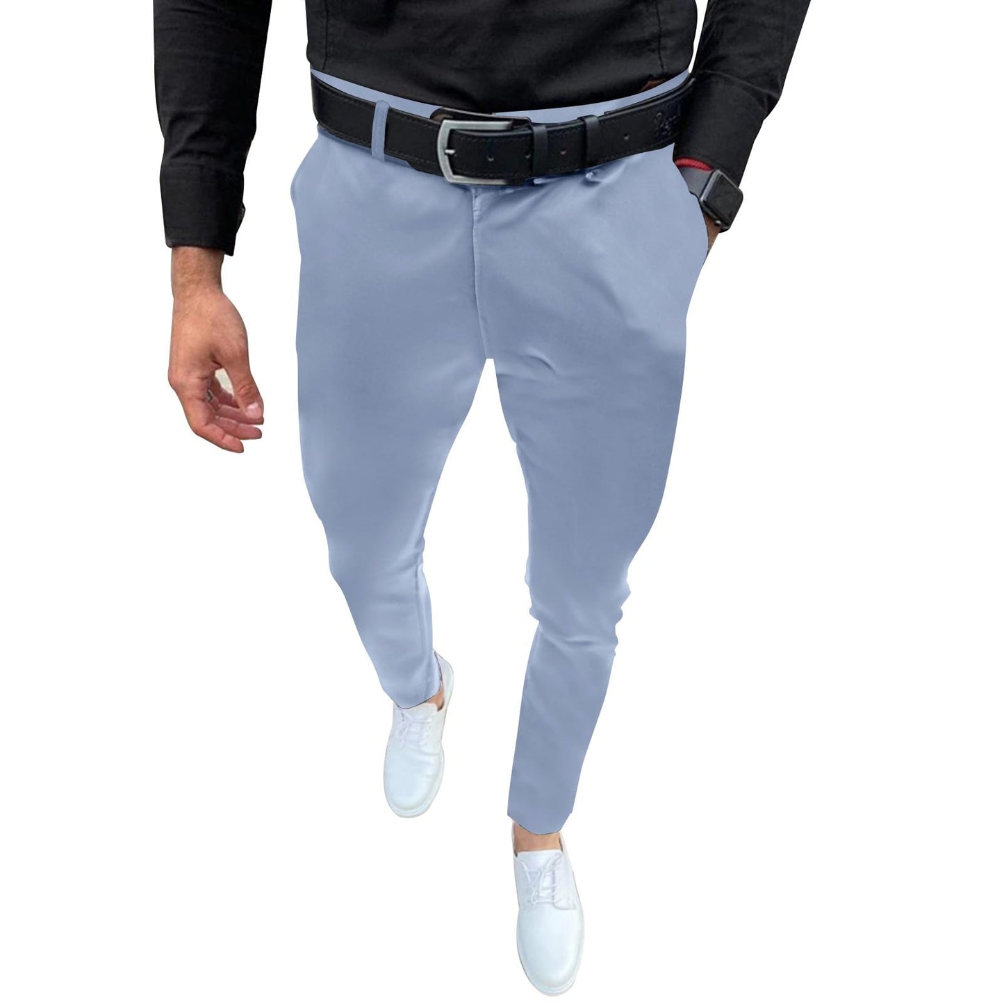 Percle Dress Pants for Men Business Casual Slacks Stretch Slim Fit Suit Pants