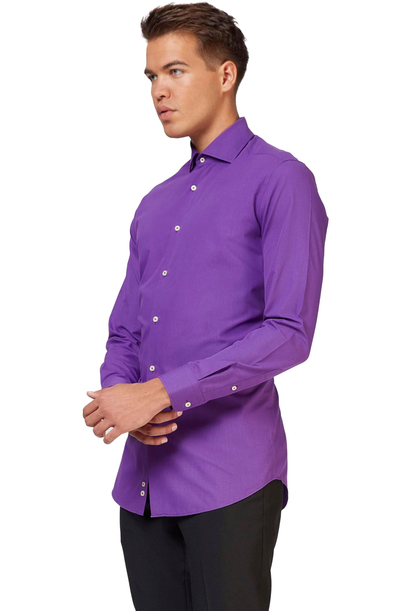 Opposuits Men's Shirt - Party and Casual Wear- Long Sleeved Button Down Dress Shirt - Slim Fit