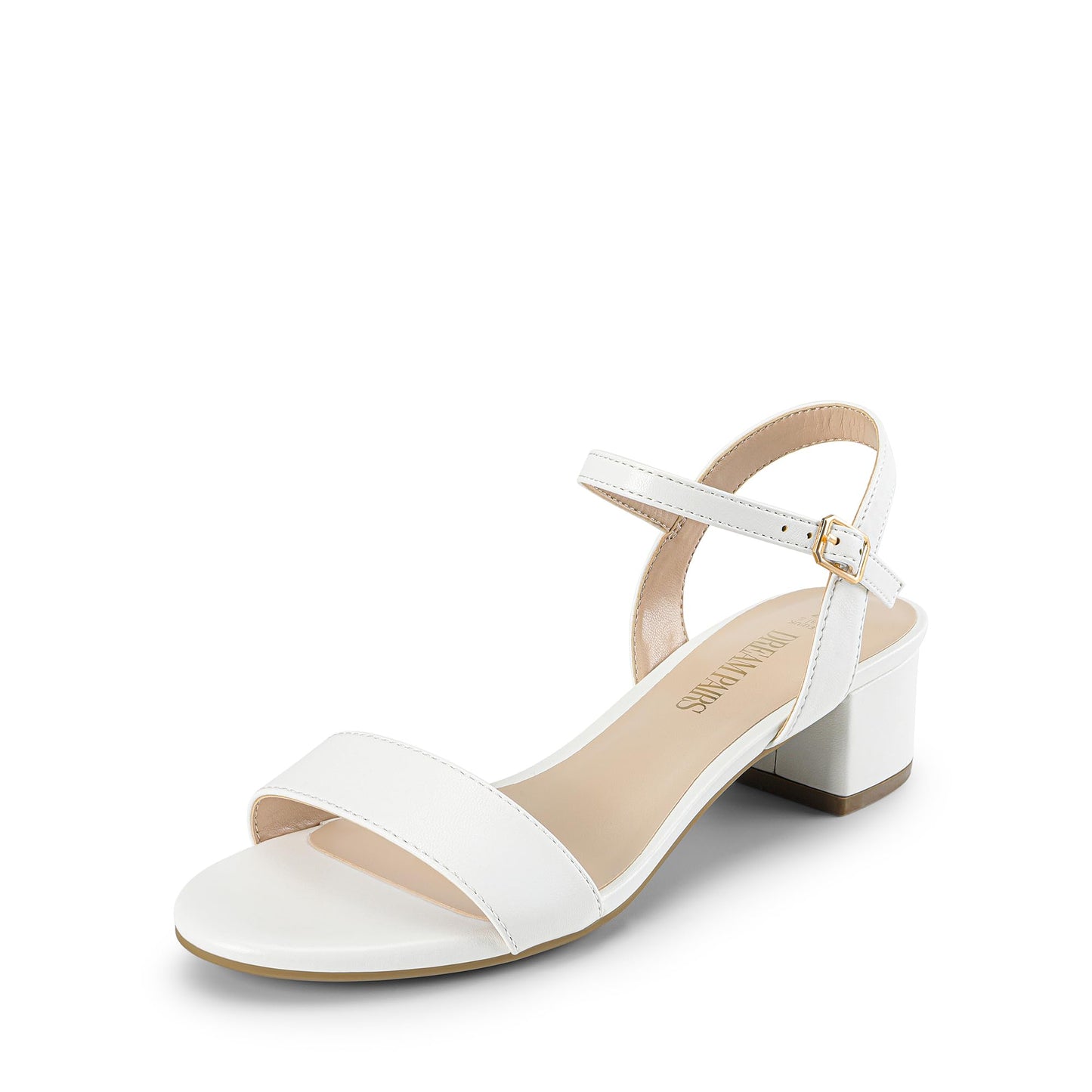 DREAM PAIRS Women's Low Heels for Women Classic Open Toe Ankle Strap Block Chunky Heel Sandals Holiday Party Wedding Dress Pumps Shoes