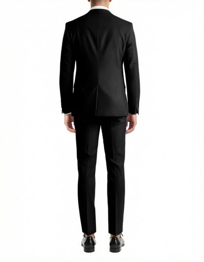 Mens Suit 2 Piece Formal Business Tuxedo for Men Wedding Prom Groom Outfit Blazer Dress Pants Suit Set