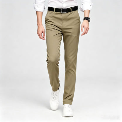 Men's Formal Dress Pants, Straight Fit Wrinkle-Resistant for Wedding and Formal Occasions