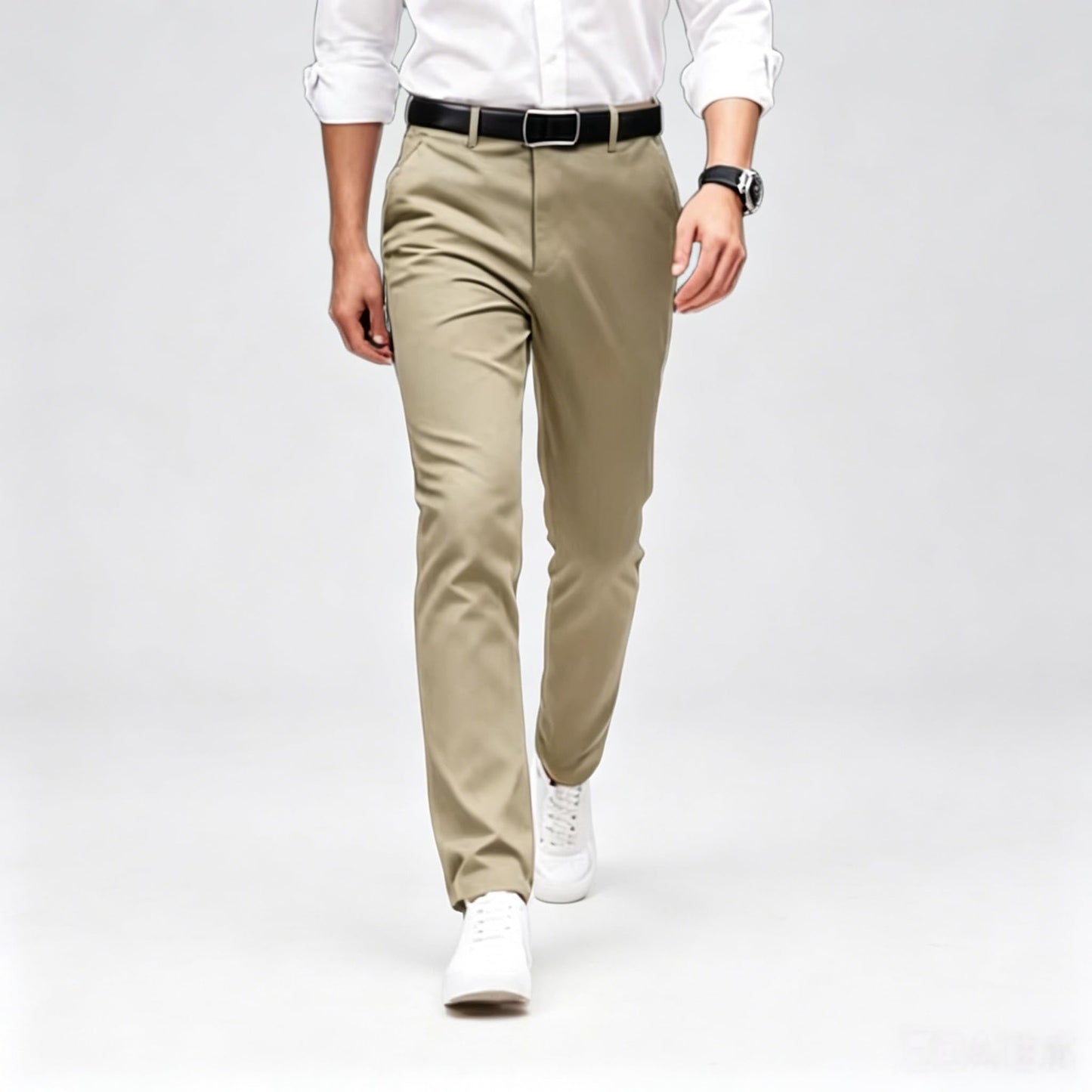 Men's Formal Dress Pants, Straight Fit Wrinkle-Resistant for Wedding and Formal Occasions