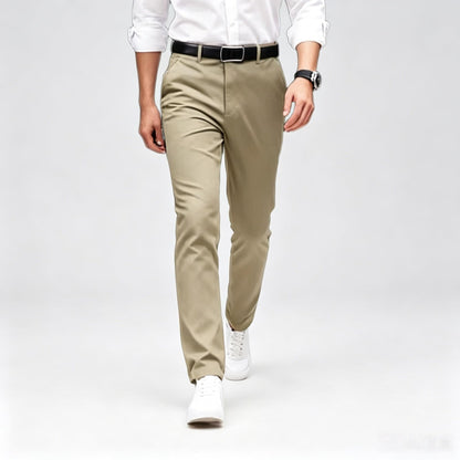 Men's Formal Dress Pants, Straight Fit Wrinkle-Resistant for Wedding and Formal Occasions