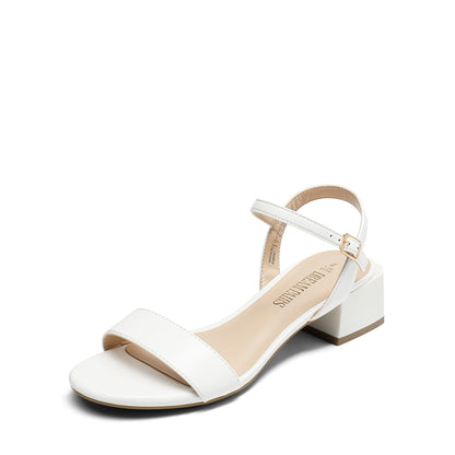 DREAM PAIRS Women's Low Heels for Women Classic Open Toe Ankle Strap Block Chunky Heel Sandals Holiday Party Wedding Dress Pumps Shoes