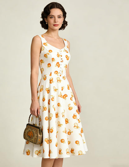 Belle Poque 1950s Vintage Dress for Women Sleeveless Homecoming Dresses Cocktail Party A-Line Summer Dress