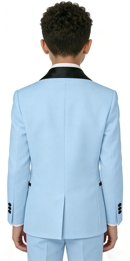 Boy Suits Tuxedo Slim Fit Suit for Boys Kids Toddler Dress Outfit with Coat, Pants, Vest Set No Tail
