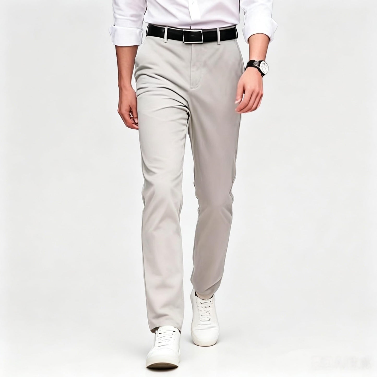 Men's Formal Dress Pants, Straight Fit Wrinkle-Resistant for Wedding and Formal Occasions