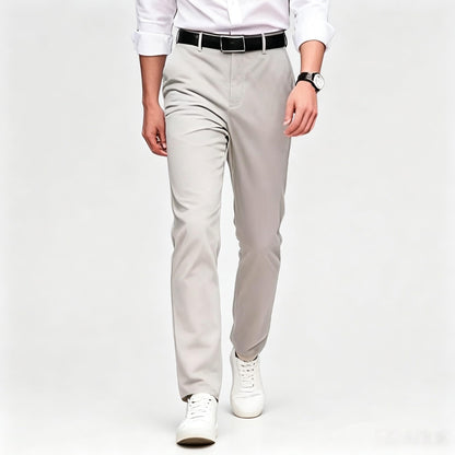 Men's Formal Dress Pants, Straight Fit Wrinkle-Resistant for Wedding and Formal Occasions