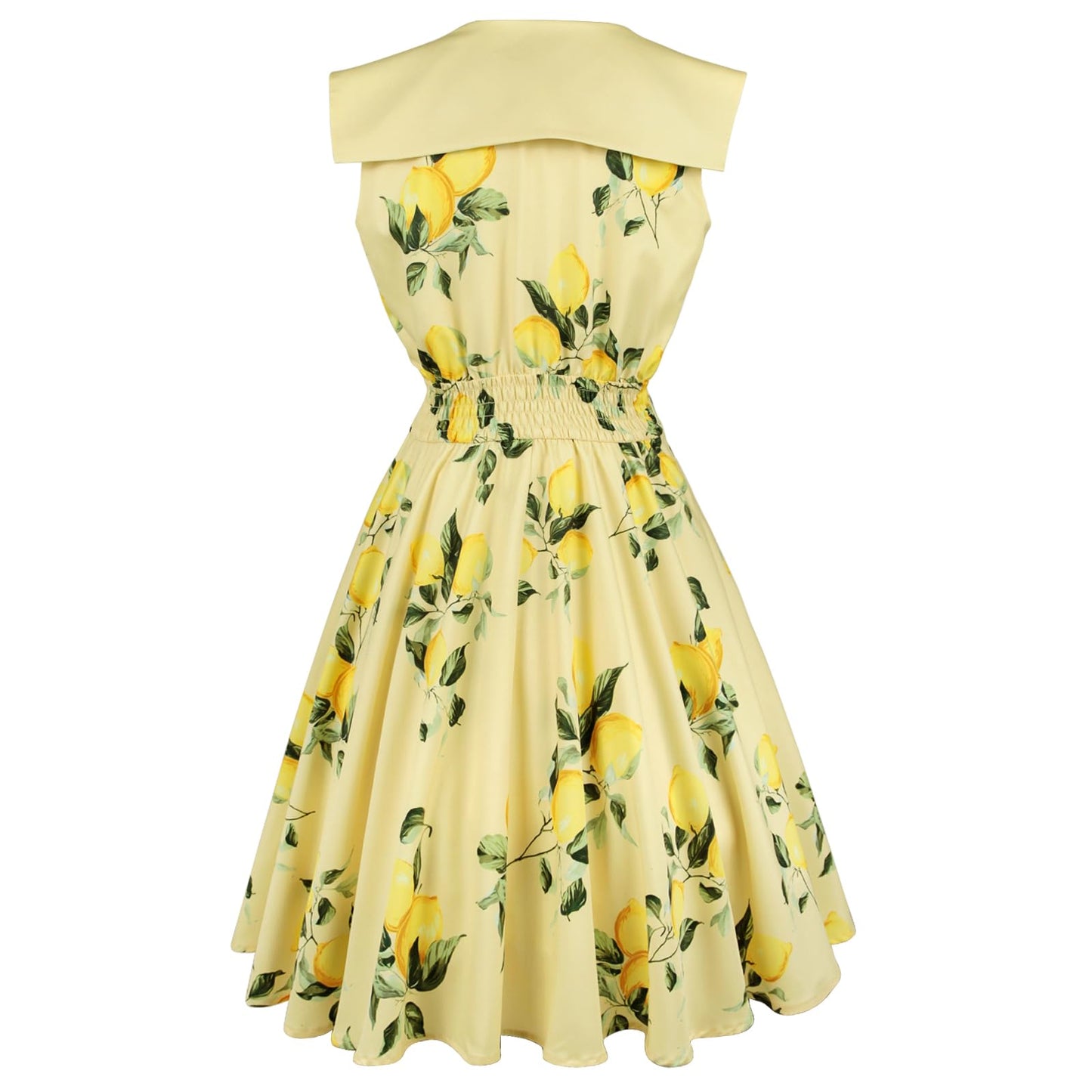 HIGAKI Women's 1950s Dress Tea Party V-Neck Sleeveless Dress