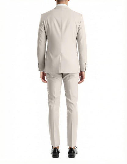 Mens Suit 2 Piece Formal Business Tuxedo for Men Wedding Prom Groom Outfit Blazer Dress Pants Suit Set
