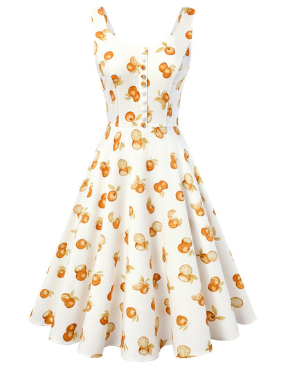 Belle Poque 1950s Vintage Dress for Women Sleeveless Homecoming Dresses Cocktail Party A-Line Summer Dress