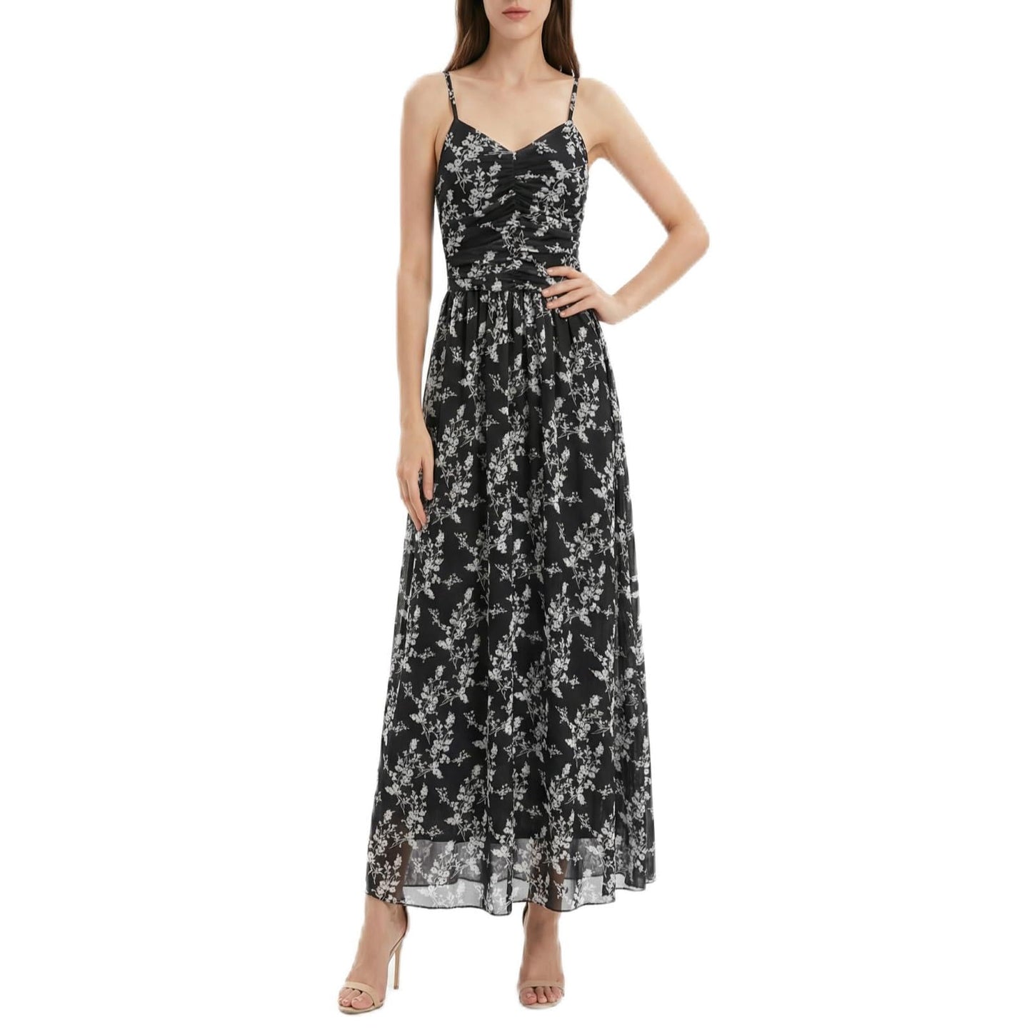 2026 Cocktail Dresses for Wedding Guest Spring Summer Floral Maxi Spaghetti Strap Beach Vacation Boho Club Party