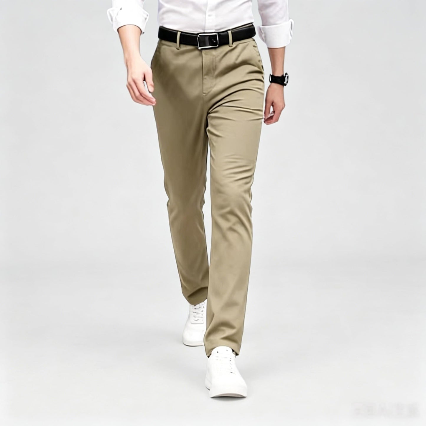 Men's Formal Dress Pants, Straight Fit Wrinkle-Resistant for Wedding and Formal Occasions