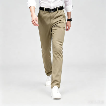 Men's Formal Dress Pants, Straight Fit Wrinkle-Resistant for Wedding and Formal Occasions