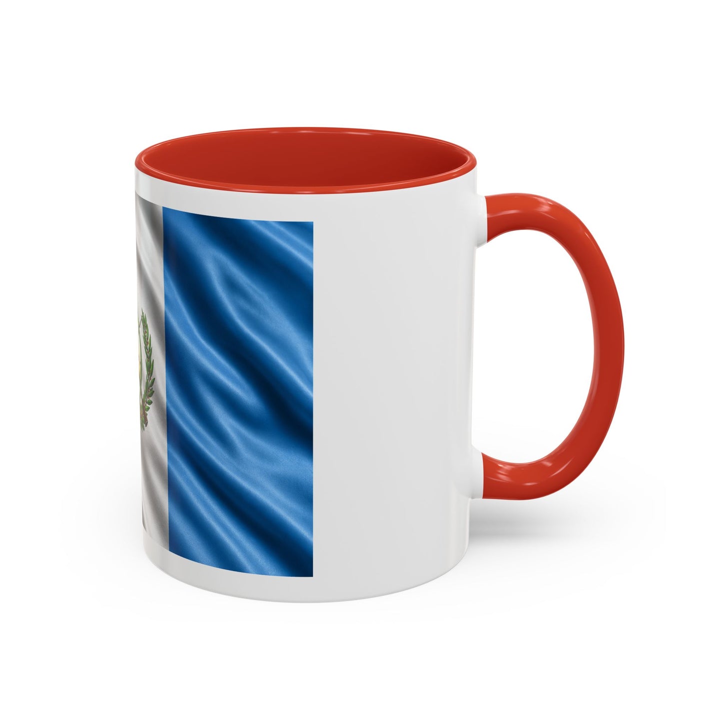 Guatemala Flag Accent Coffee Mug – 11/15oz Patriotic National Emblem Ceramic Mug