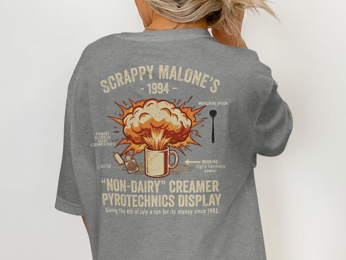 Scrappy Malone's Creamer Pyrotechnics Tee - '90s Nostalgia