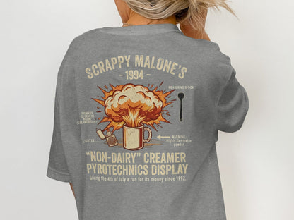 Scrappy Malone's Creamer Pyrotechnics Tee - '90s Nostalgia