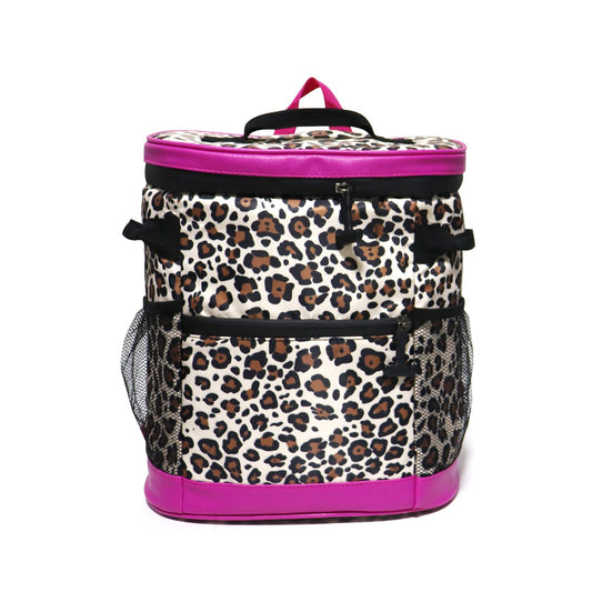 Nylon Insulated Double Shoulder Leopard Print Cow Print Large Capacity Double Shoulder Ice Pack