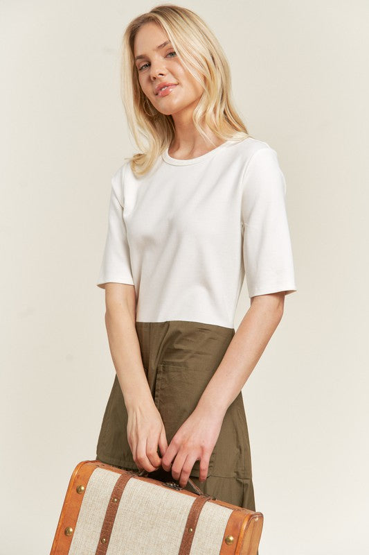 PLUS Jade by Jane Knit Mix Dress