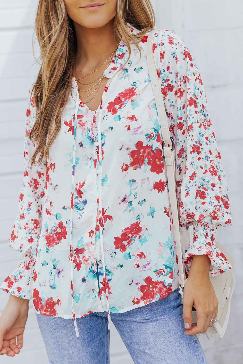 Mckenna Cakewalk Floral Smocked Blouse