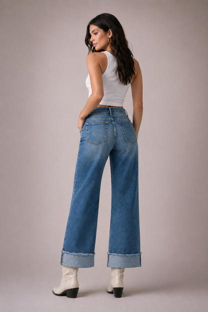 Low Rise Gem Studded Jean