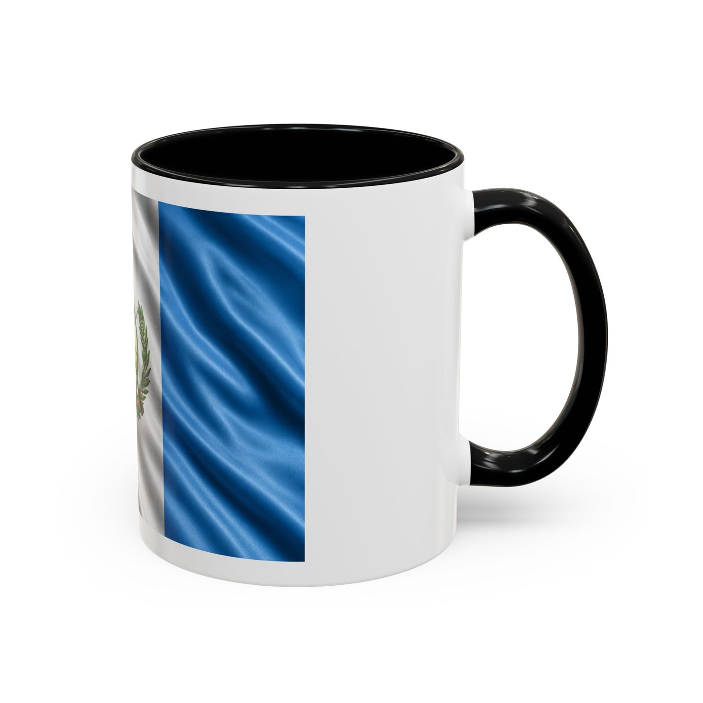 Guatemala Flag Accent Coffee Mug – 11/15oz Patriotic National Emblem Ceramic Mug