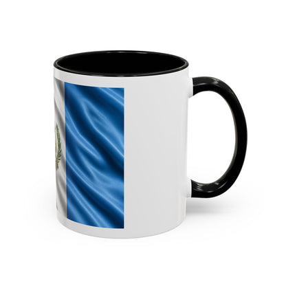 Guatemala Flag Accent Coffee Mug – 11/15oz Patriotic National Emblem Ceramic Mug