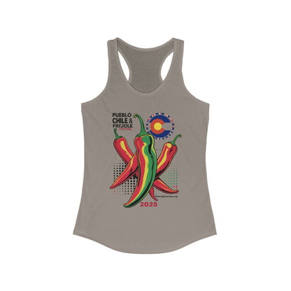 Pueblo Chile + Frijoles Festival Racerback Tank Top