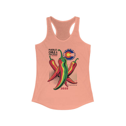 Pueblo Chile + Frijoles Festival Racerback Tank Top