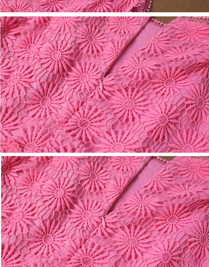Unique French Tea Break Long Hollow Out Skirt See size chart under “more details”