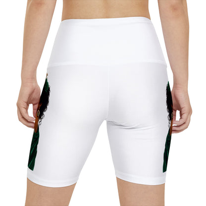 Mexico Floral Femme Bike Shorts — Patriotic Mexican Art Activewear