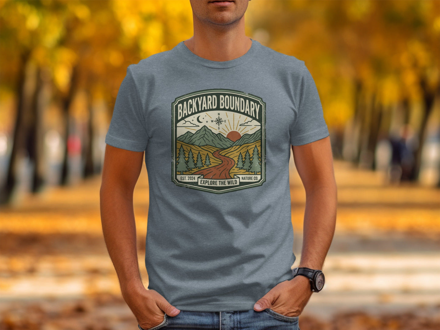 Rugged Backyard Boundary: Explore The Wild Wilderness Shirt
