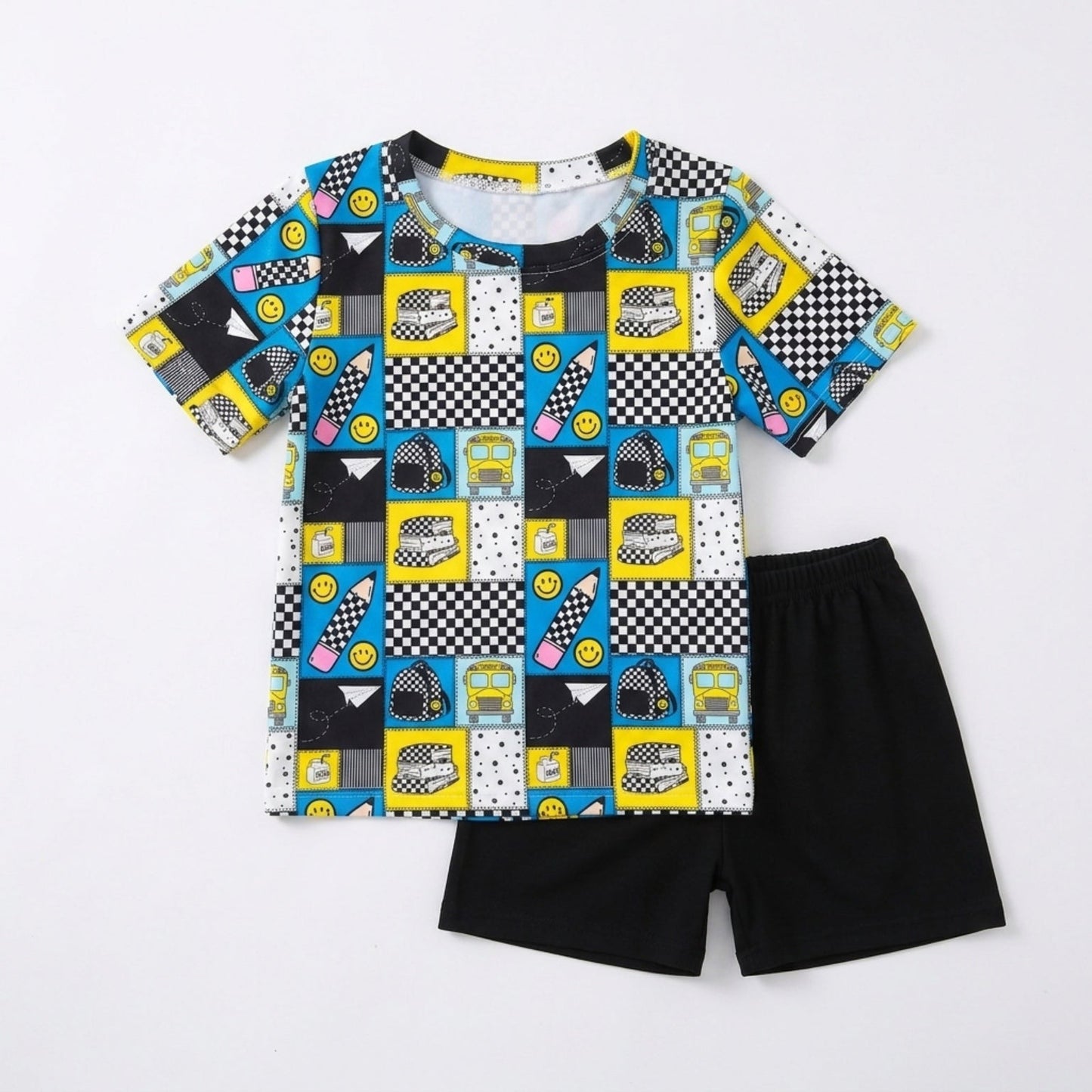 Checkered school set