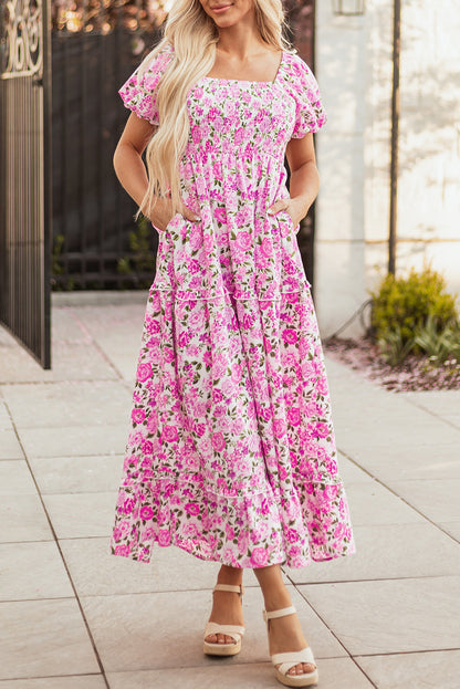 Raina Sleeve Flowy Long Dress