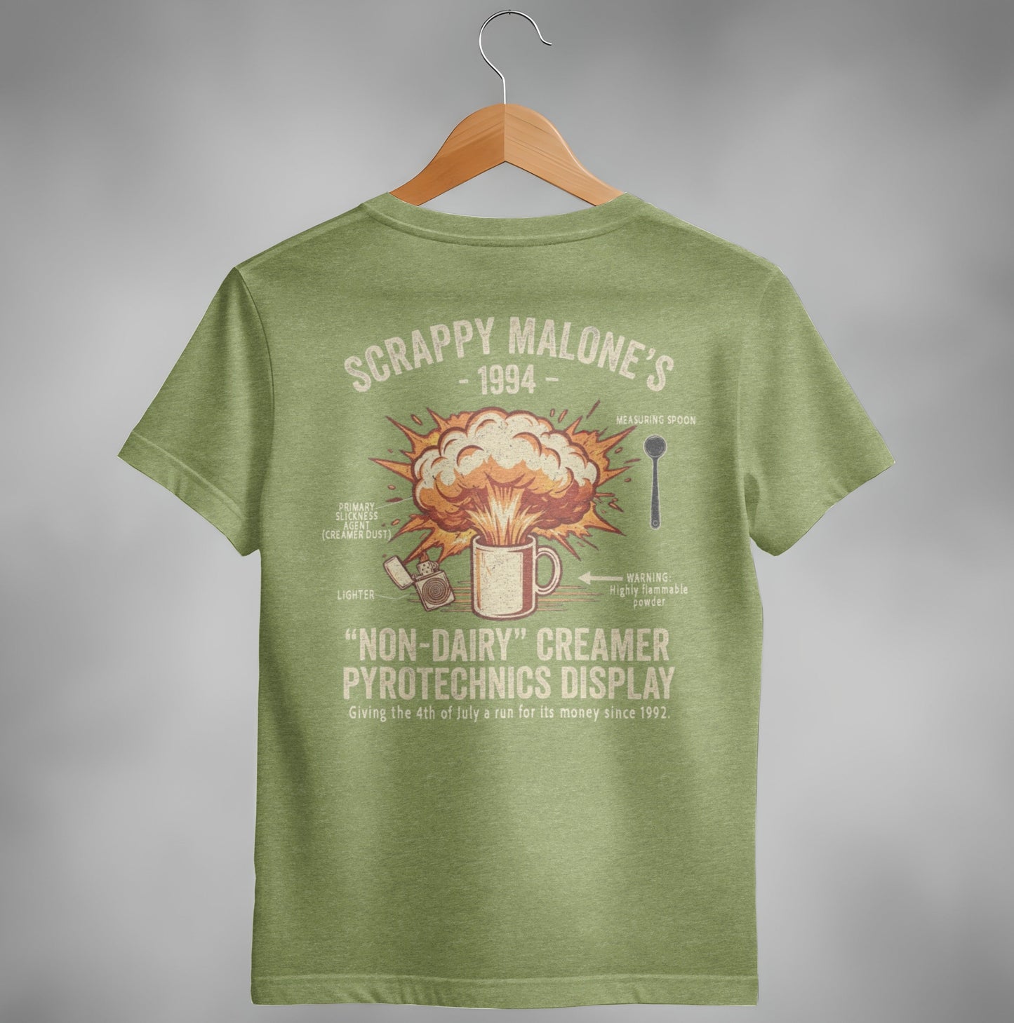 Scrappy Malone's Creamer Pyrotechnics Tee - '90s Nostalgia