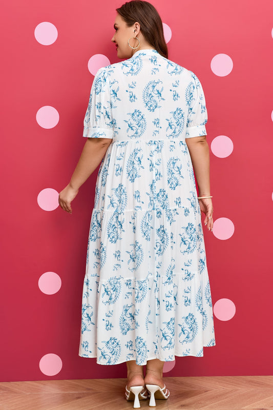 Milana Short Sleeve Maxi PLUS Dress