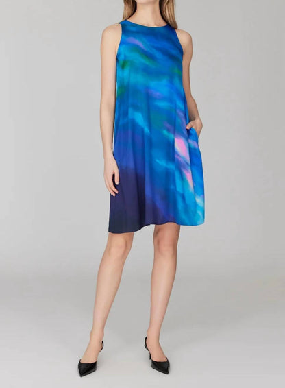 Mountainscape Short Trapeze Dress