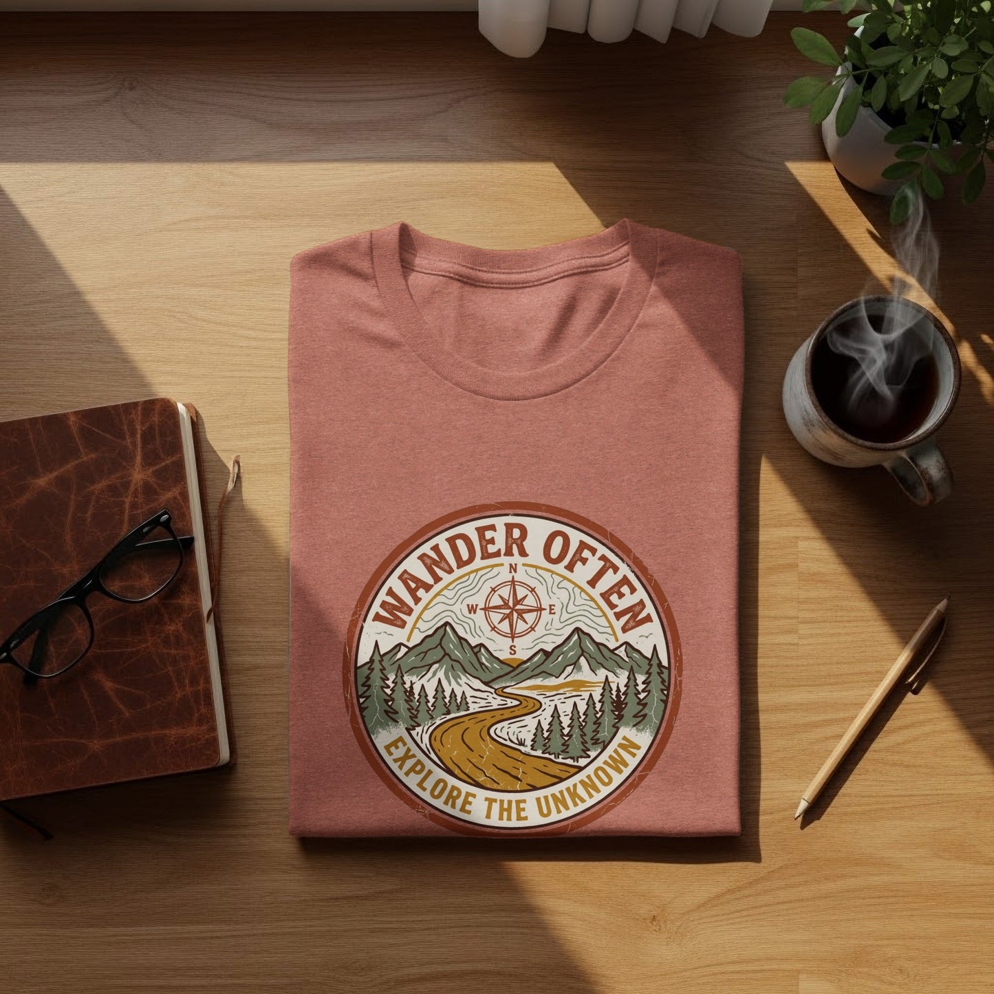 The Original Wander Often Vintage Explorer Adventure Top