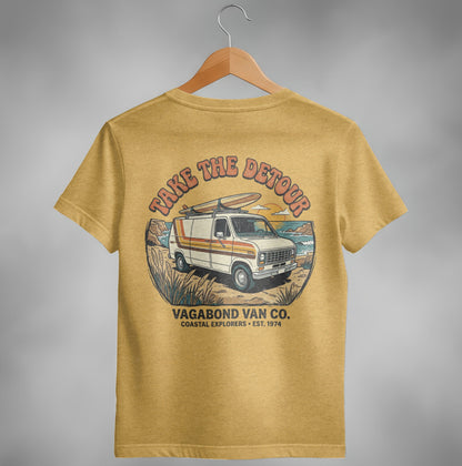 Take The Detour Retro Surf Van T-Shirt
