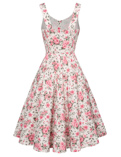 Belle Poque 1950s Vintage Dress for Women Sleeveless Homecoming Dresses Cocktail Party A-Line Summer Dress