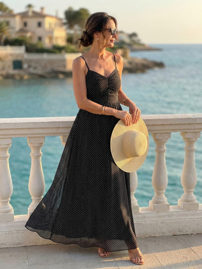 2026 Cocktail Dresses for Wedding Guest Spring Summer Floral Maxi Spaghetti Strap Beach Vacation Boho Club Party
