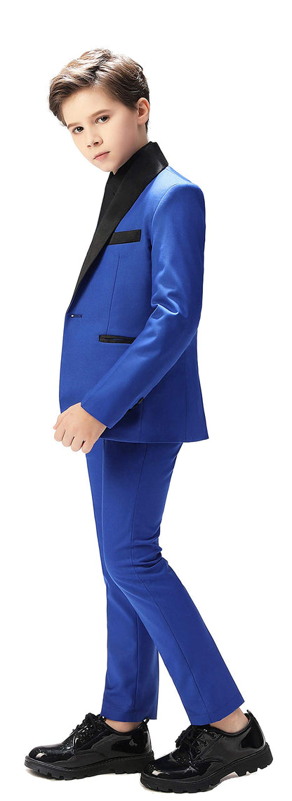 Boy Suits Tuxedo Slim Fit Suit for Boys Kids Toddler Dress Outfit with Coat, Pants, Vest Set No Tail