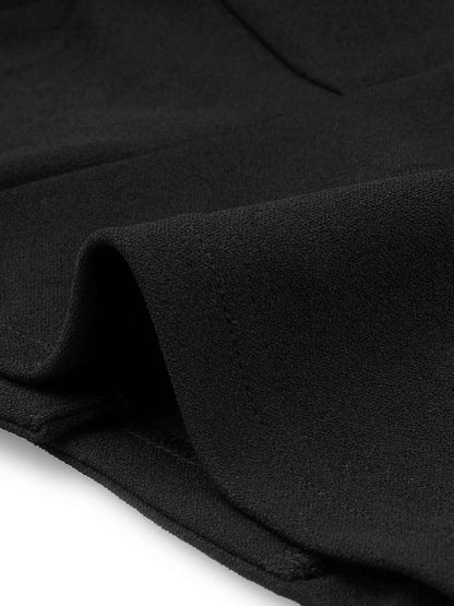 Allegra K Business Skirt Suit Sets for Women's 2 Piece Outfits Office 3/4 Sleeve Blazer Jacket Pleated Skirts