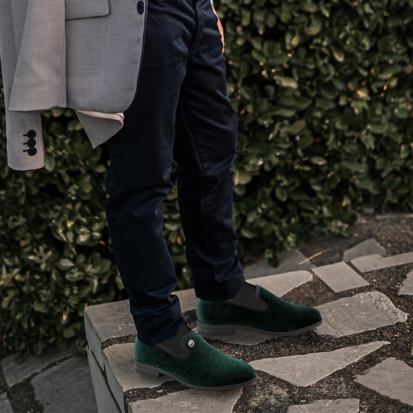 Meijiana Boys Dress Shoes - Velvet Casual Pull-On Low-Heels, Black Rubber All-Weather Formal Boys Shoes, Toddler Dress Shoes for Wedding & Party - Fashion Business Style