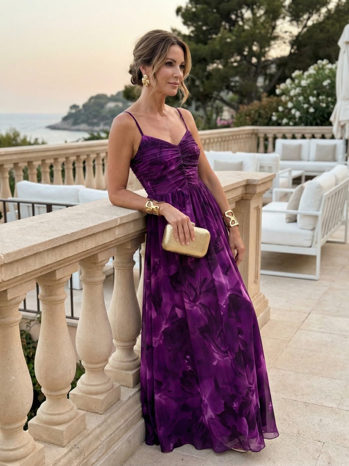 2026 Cocktail Dresses for Wedding Guest Spring Summer Floral Maxi Spaghetti Strap Beach Vacation Boho Club Party