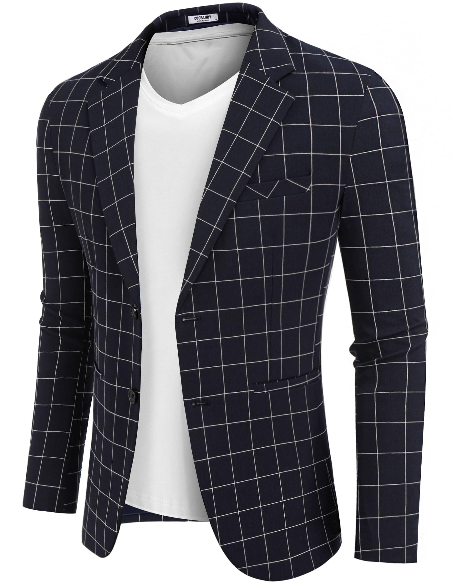 COOFANDY Men's Blazer Casual Two Buttons Sport Coats Lightweight Suit Jacket