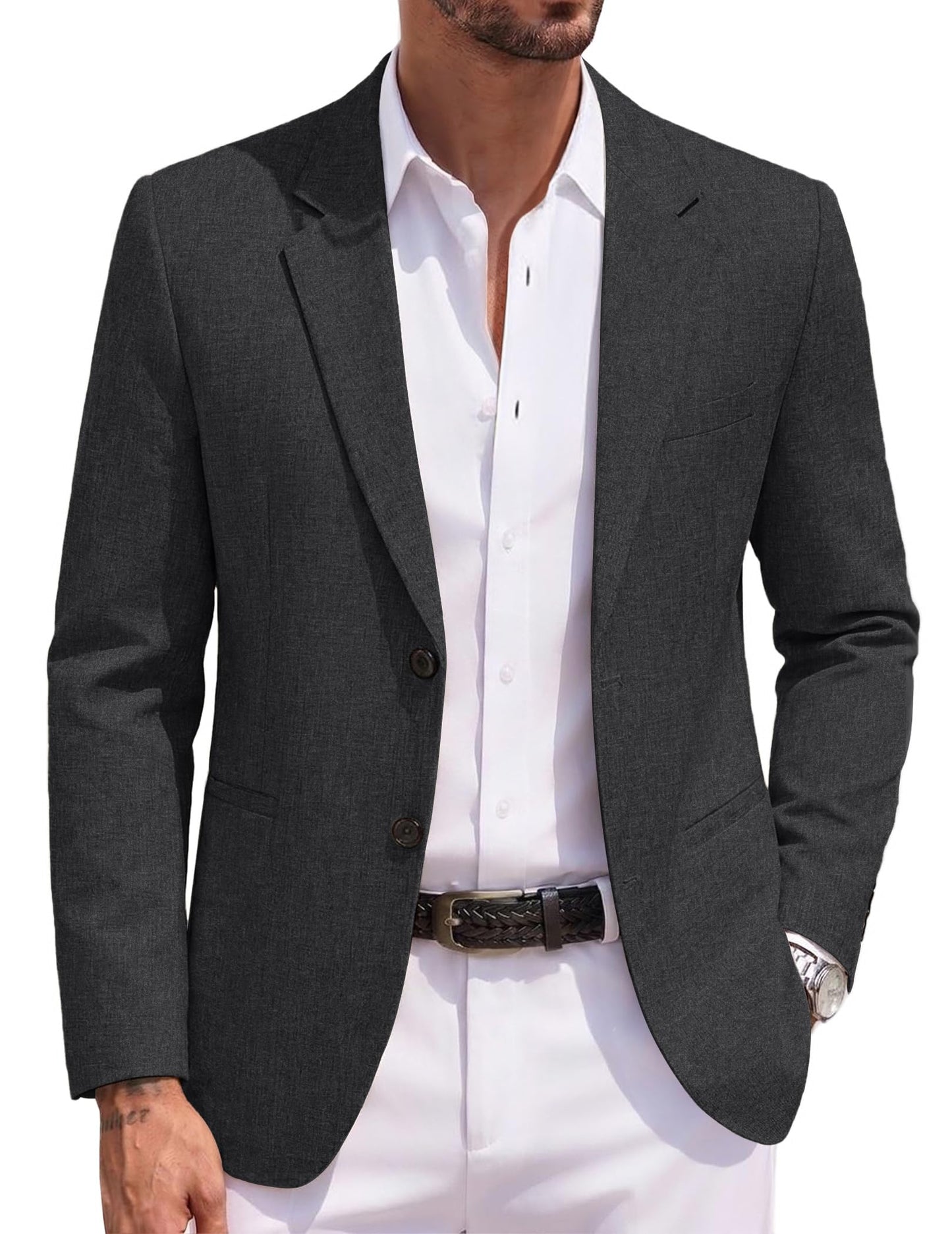 COOFANDY Men's Blazer Casual Two Buttons Sport Coats Lightweight Suit Jacket