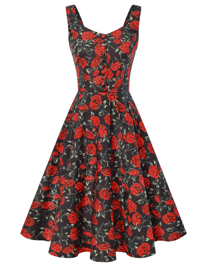 Belle Poque 1950s Vintage Dress for Women Sleeveless Homecoming Dresses Cocktail Party A-Line Summer Dress